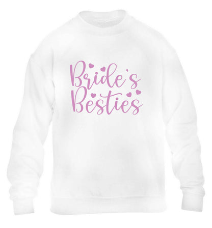 Brides besties children's white sweater 12-13 Years