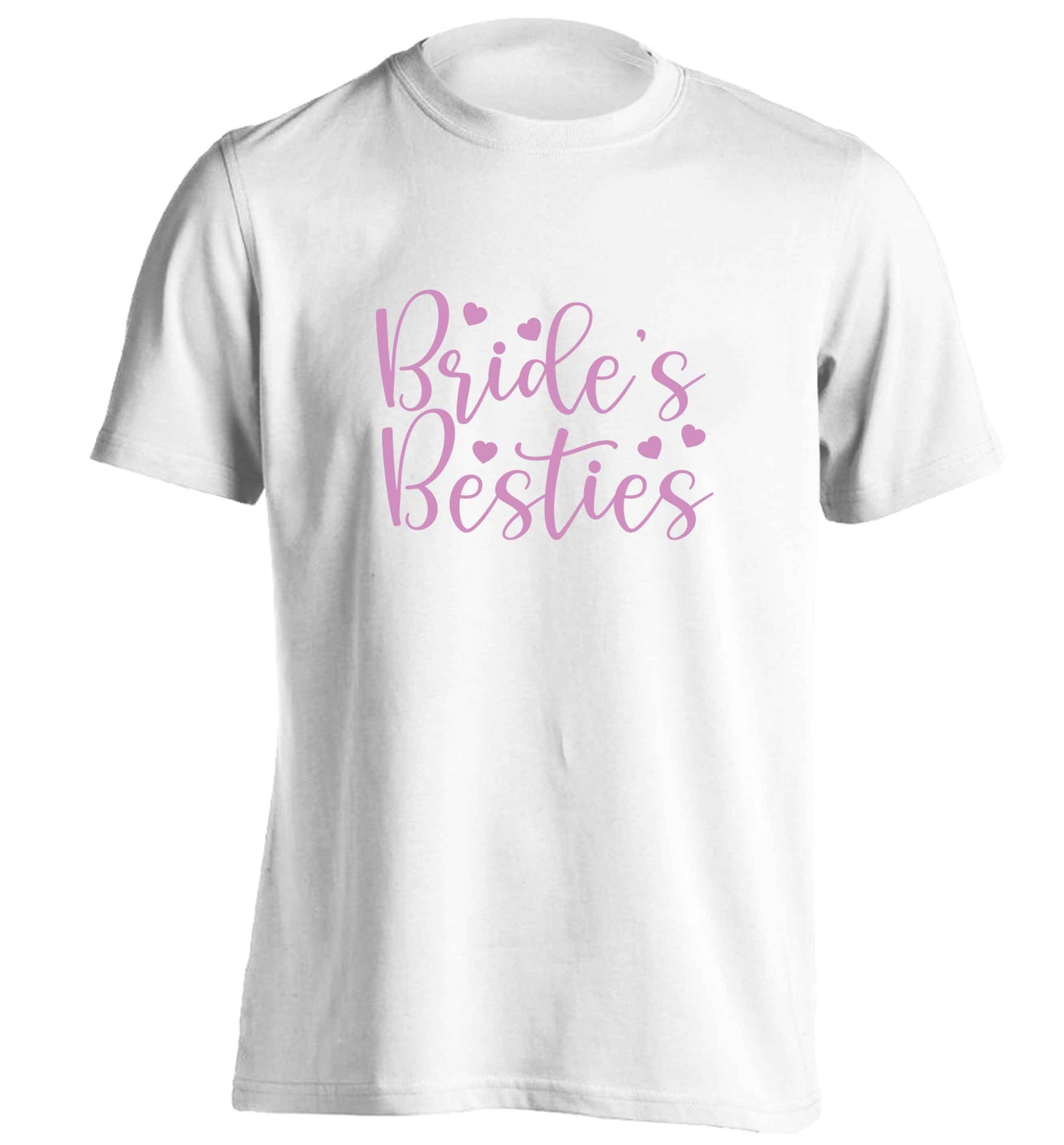 Brides besties adults unisex white Tshirt 2XL