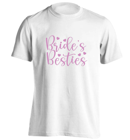 Brides besties adults unisex white Tshirt 2XL