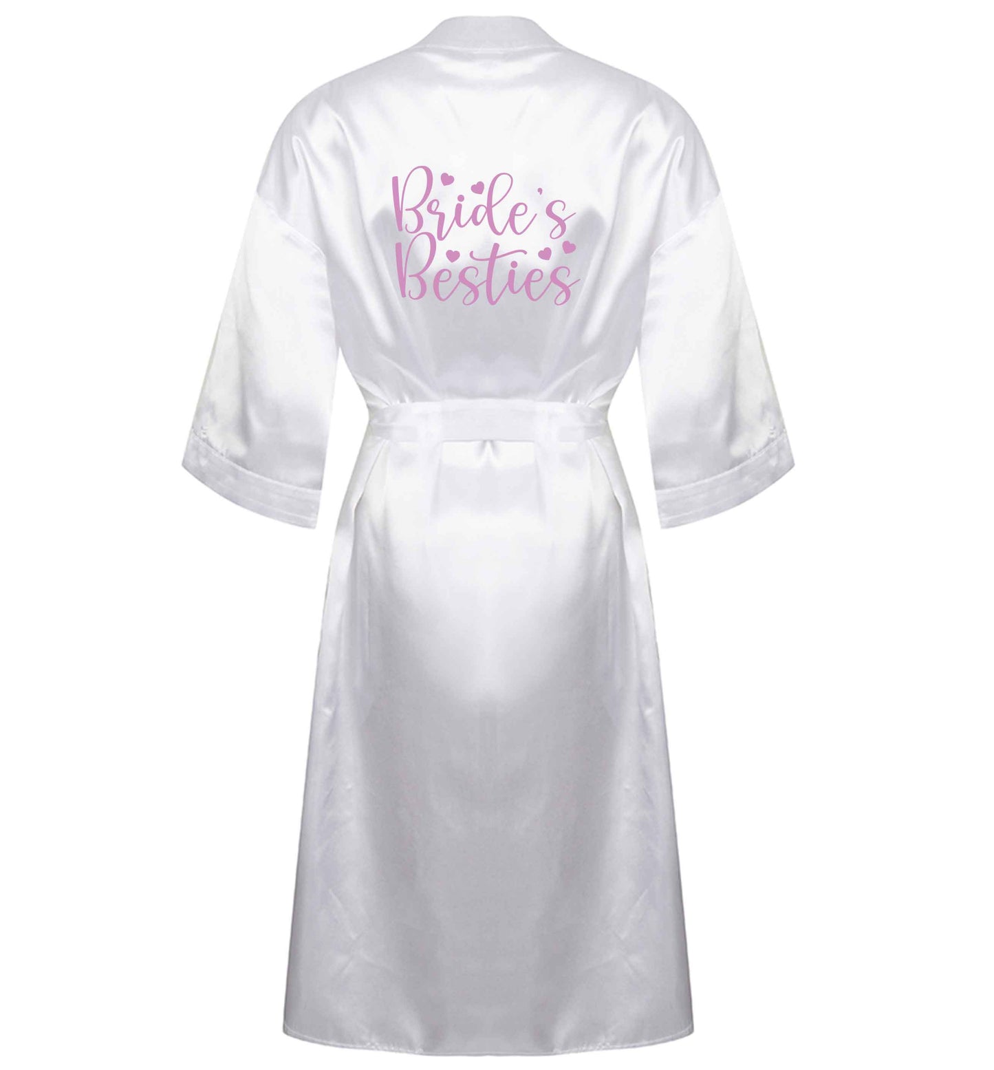 Brides Besties | 8-18 | Kimono style satin robe | Ladies dressing gown