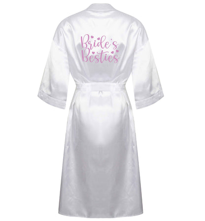 Brides Besties | 8-18 | Kimono style satin robe | Ladies dressing gown
