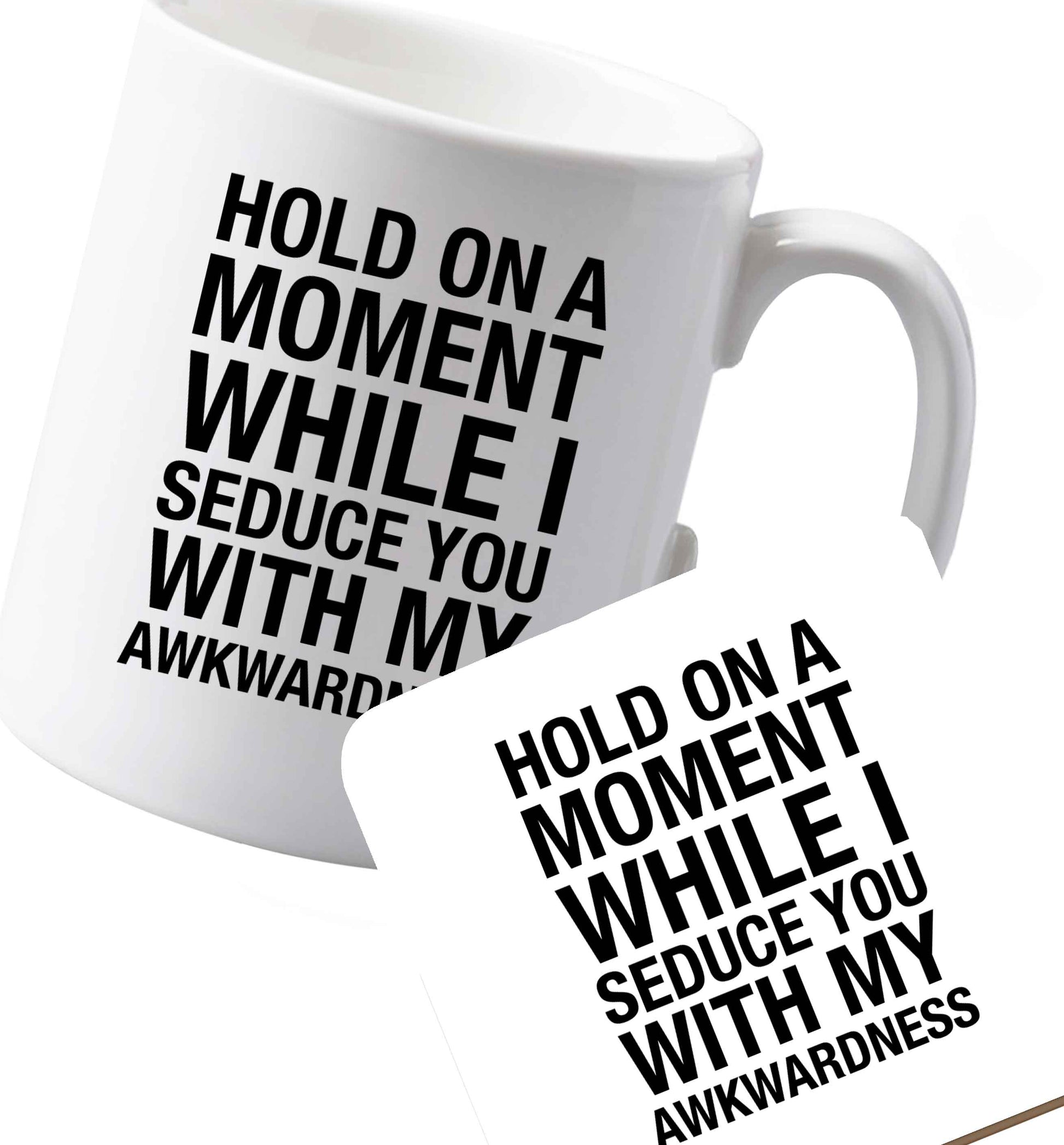 10 oz Ceramic mug and coaster Favourite Type Pan Pancake both sides