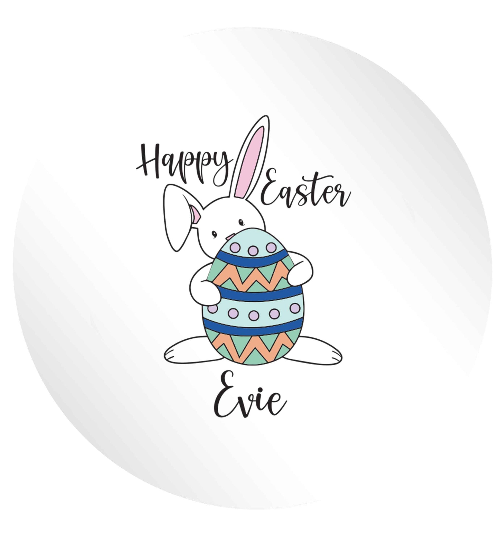 Happy Easter - personalised 24 @ 45mm matt circle stickers