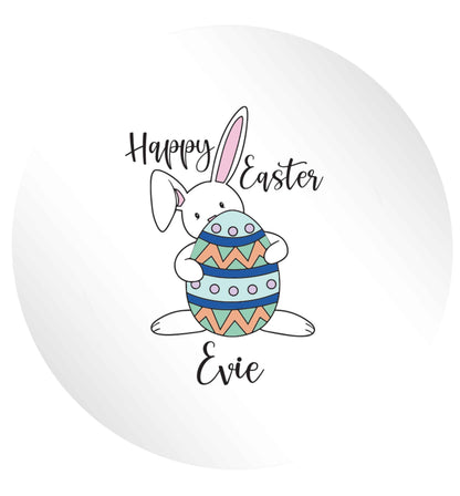 Happy Easter - personalised 24 @ 45mm matt circle stickers
