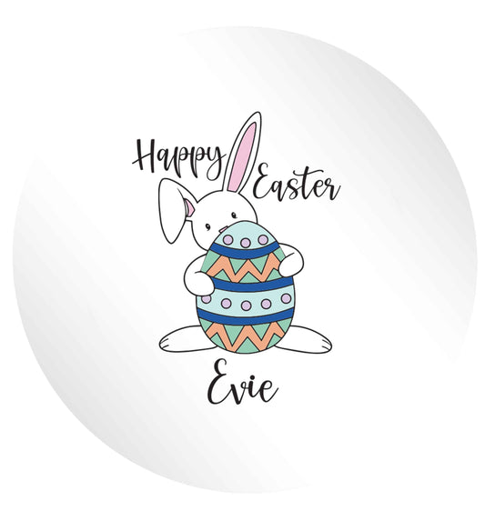 Happy Easter - personalised 24 @ 45mm matt circle stickers