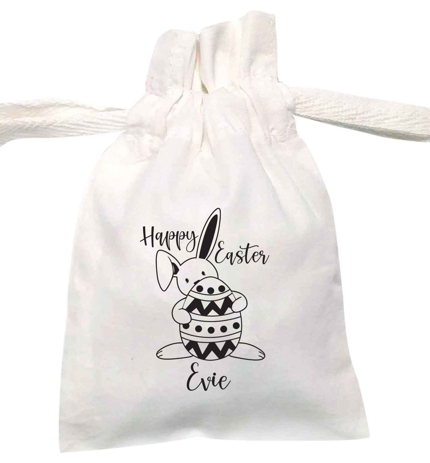 Happy Easter - personalised | XS - L | Pouch / Drawstring bag | Organic Cotton | Bulk discounts available!