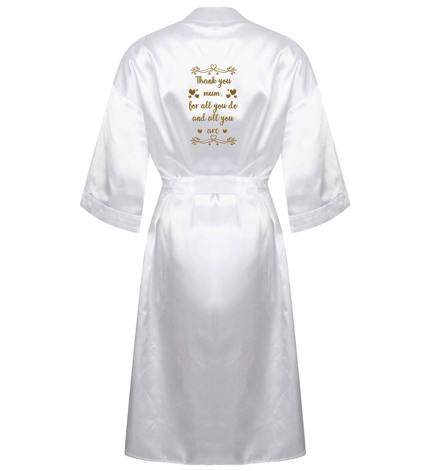 Gorgeous gifts for mums on mother's day! Thank you mum for all you do and all you are XL/XXL white ladies dressing gown size 16/18