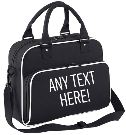 Happy Easter - personalised children's dance bag black with white detail