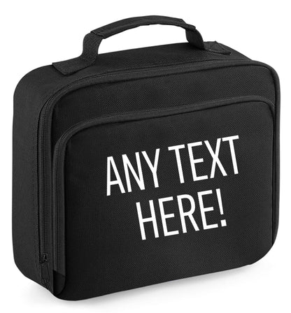 Any tex here insulated black lunch bag cooler