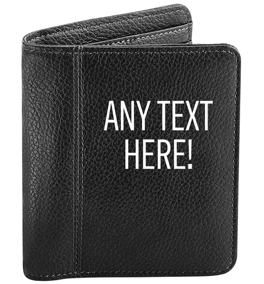 Any text here mens wallet