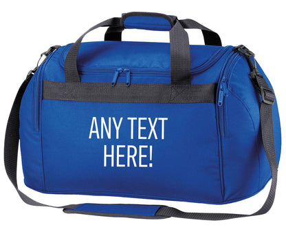 Happy Easter - personalised royal blue holdall / duffel bag