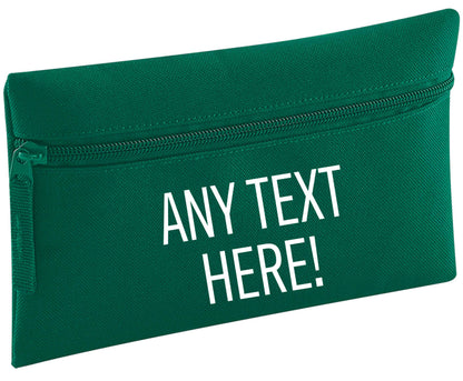 Custom order any text colour and font | Pencil Case