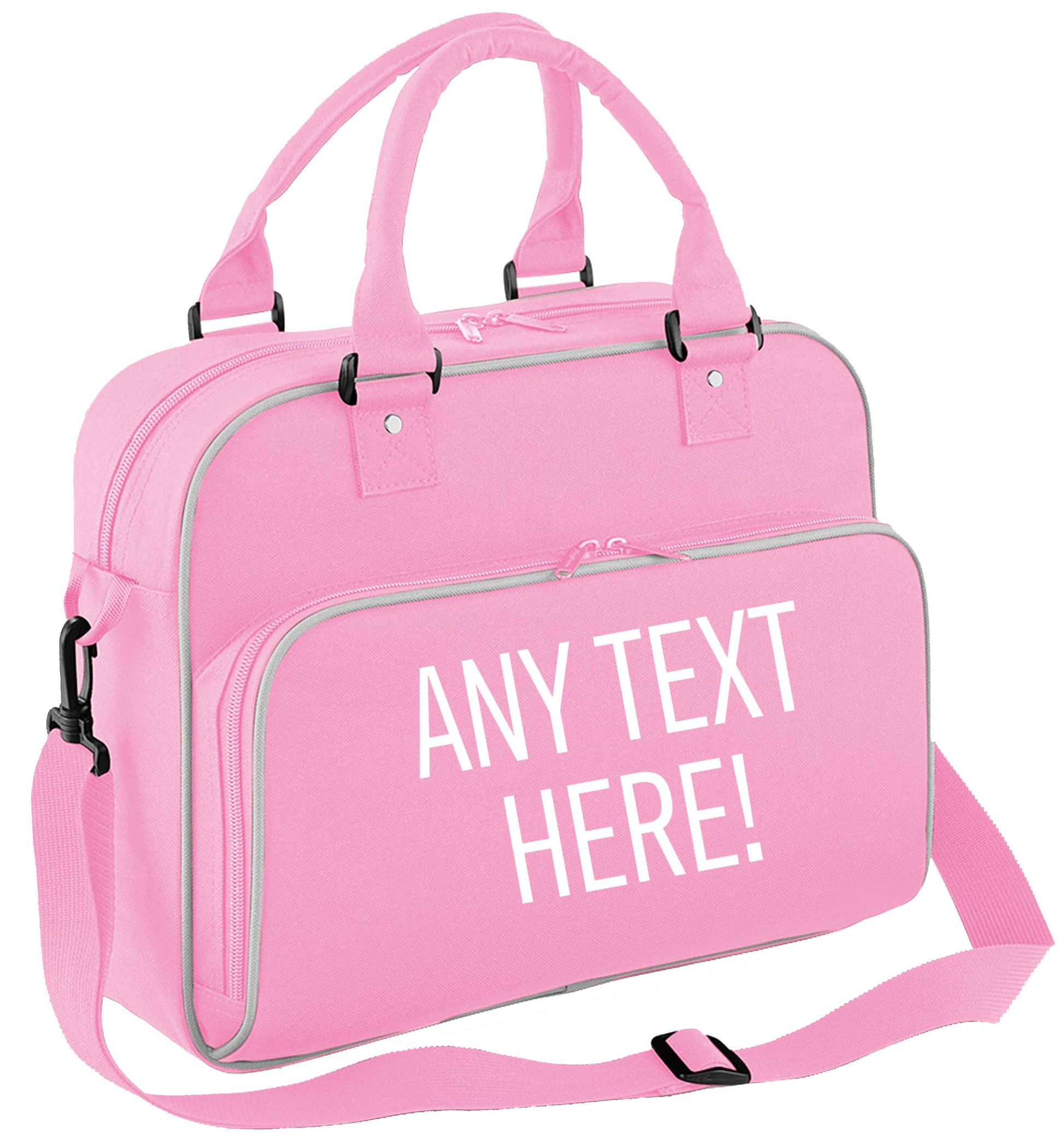 Happy Easter - personalised children's dance bag baby pink