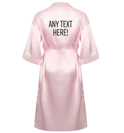 Happy Easter - personalised XL/XXL pink  ladies dressing gown size 16/18