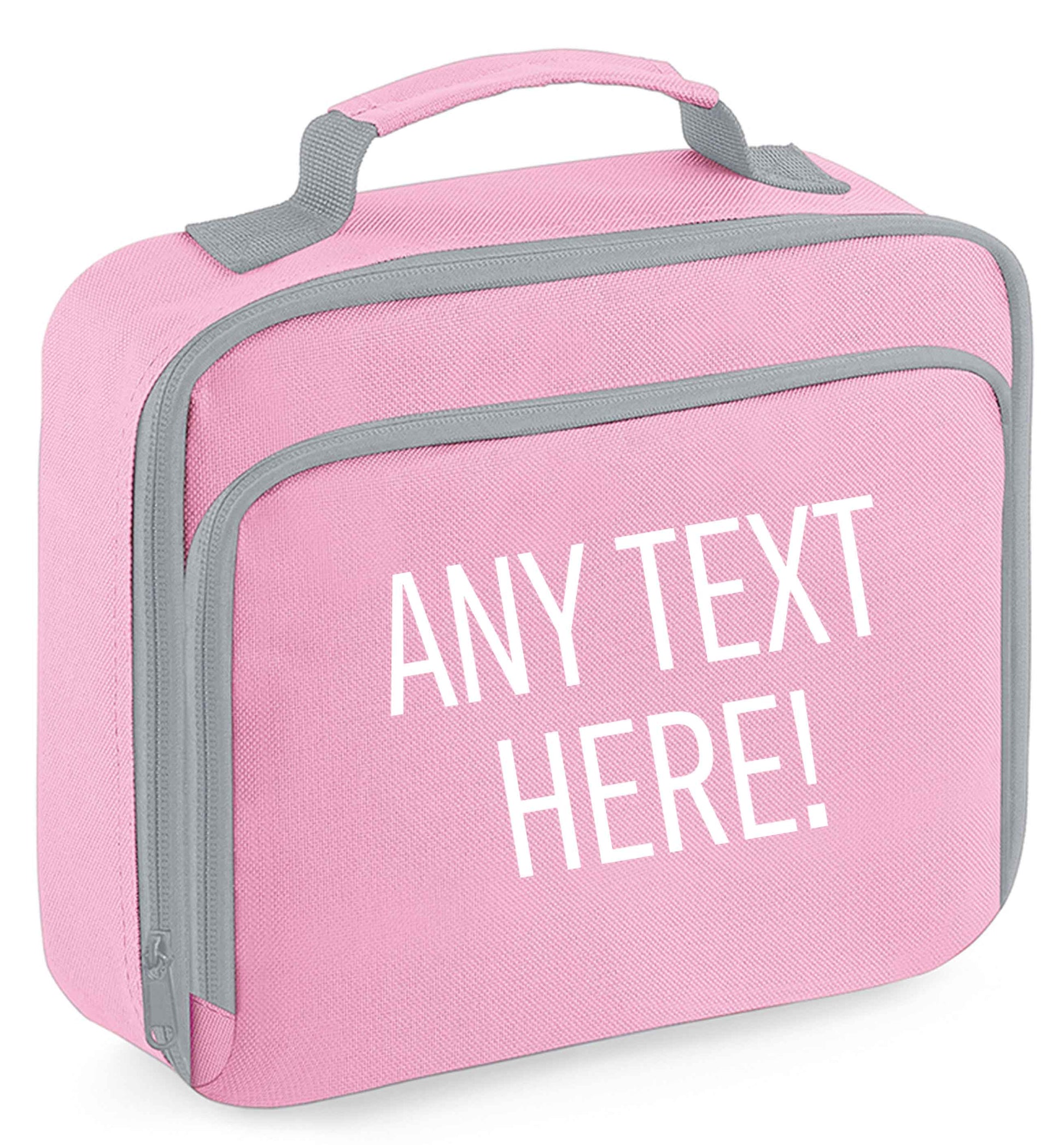 Any tex here insulated pink lunch bag cooler