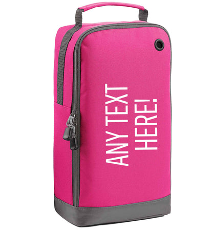 Happy Easter - personalised pink sports shoe bag horizontal print