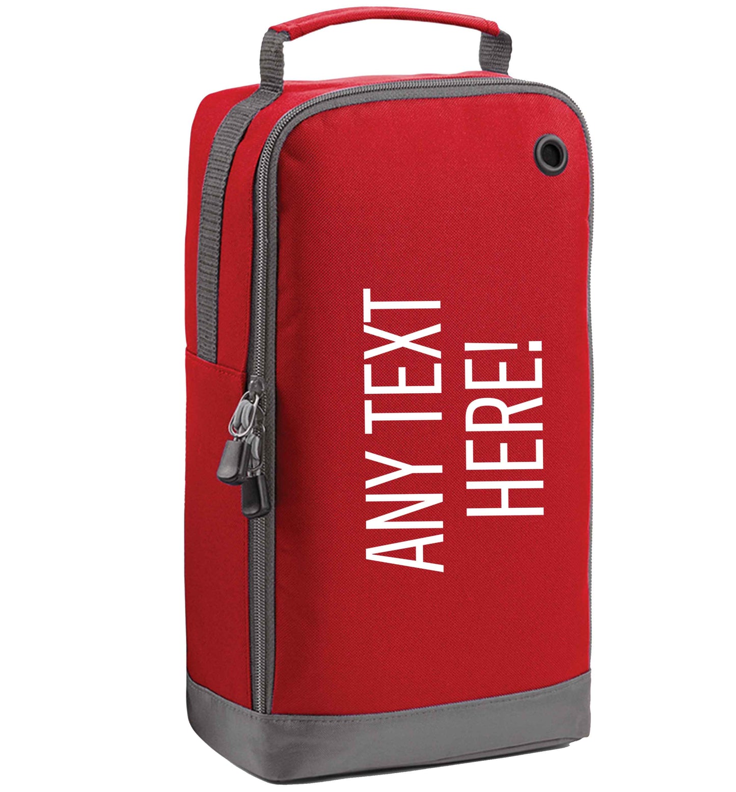 Happy Easter - personalised red sports shoe bag horizontal print