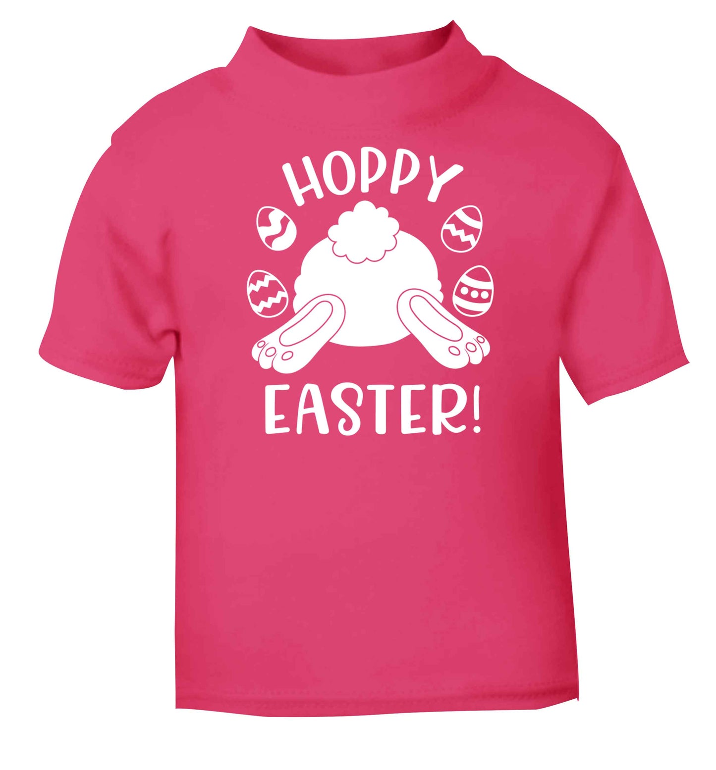 Hoppy Easter pink baby toddler Tshirt 2 Years