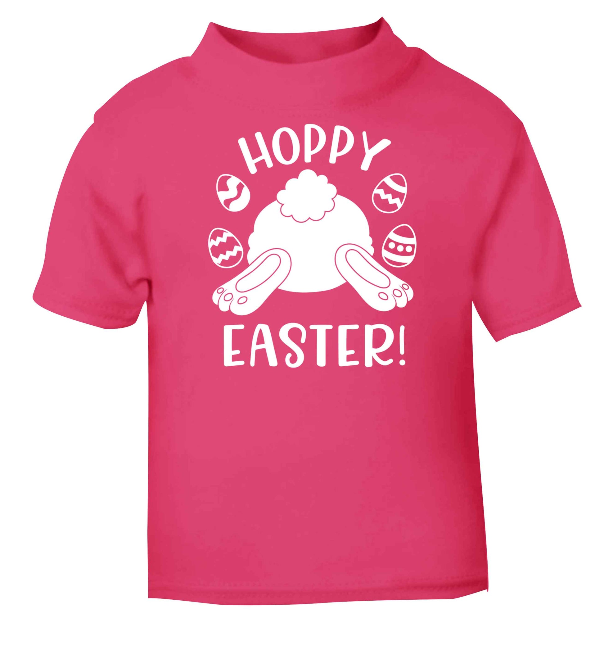 Hoppy Easter pink baby toddler Tshirt 2 Years