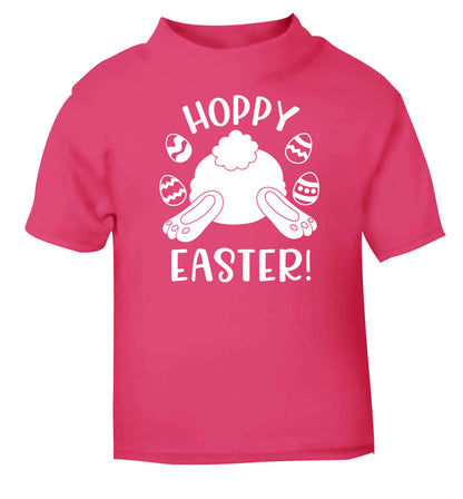 Hoppy Easter pink baby toddler Tshirt 2 Years
