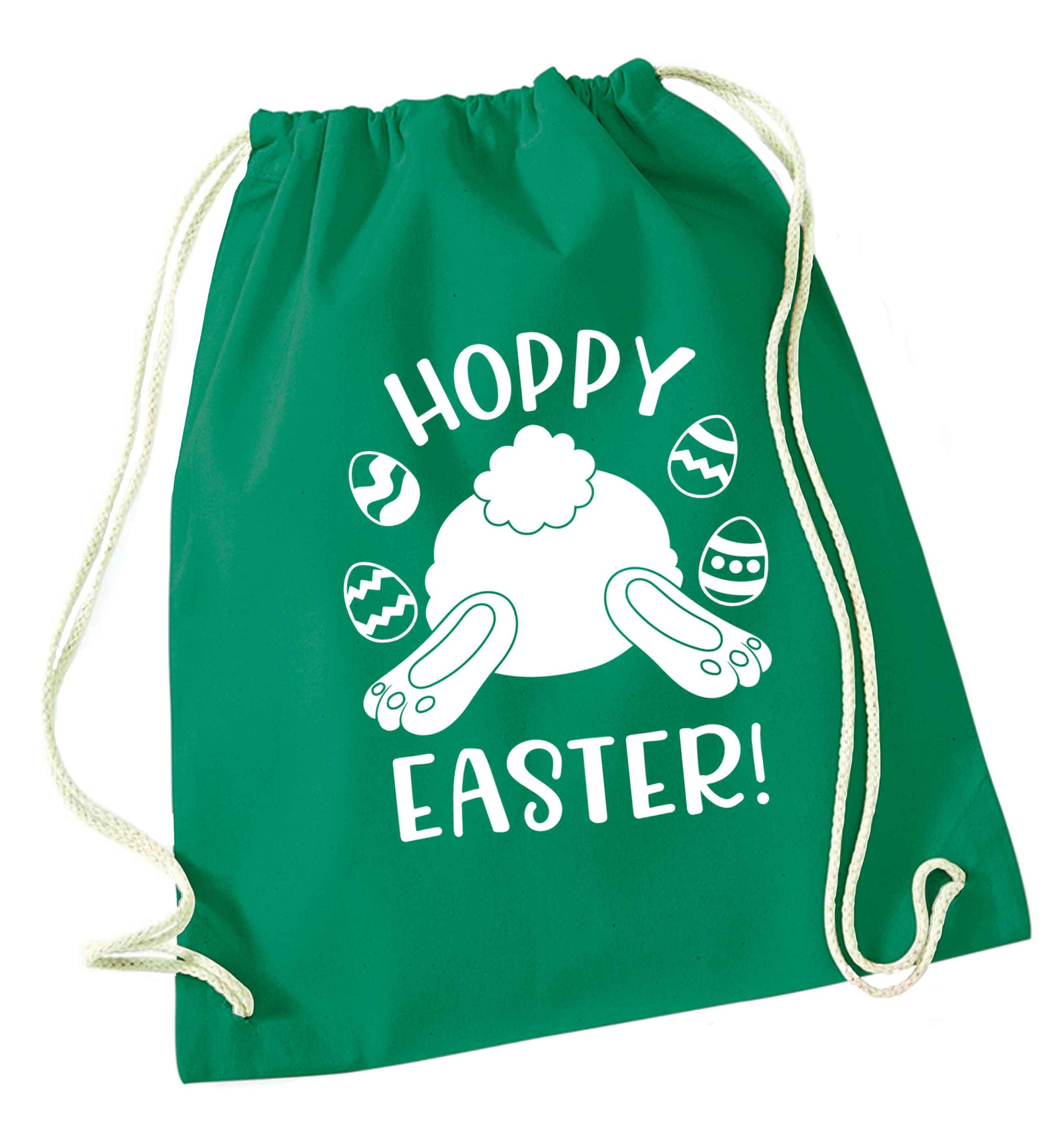 Hoppy Easter green drawstring bag