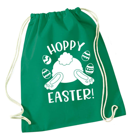 Hoppy Easter green drawstring bag