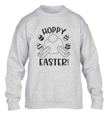 Hoppy Easter children's grey sweater 12-13 Years