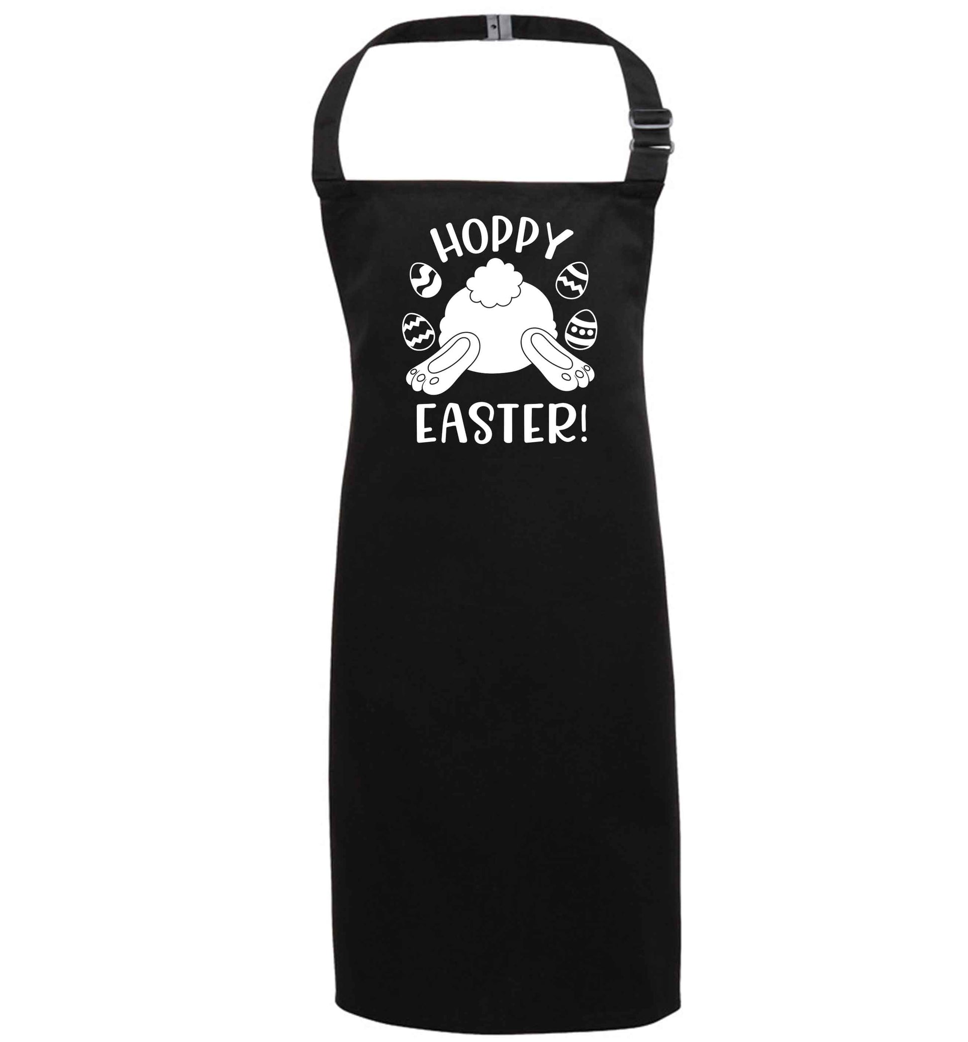 Hoppy Easter black apron 7-10 years