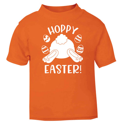 Hoppy Easter orange baby toddler Tshirt 2 Years