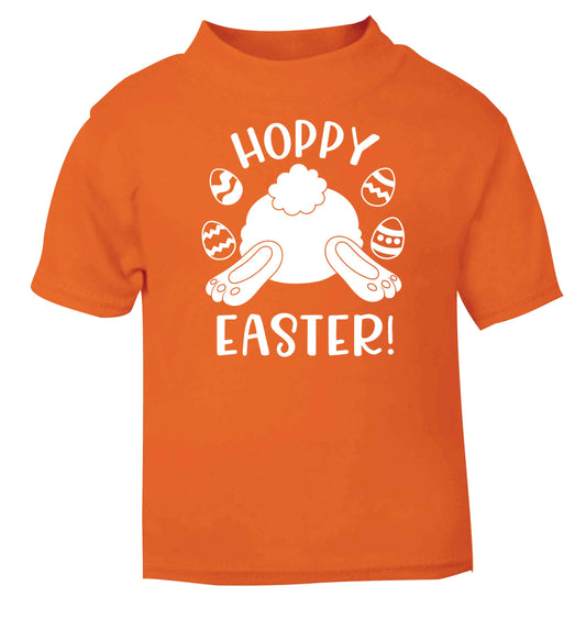 Hoppy Easter orange baby toddler Tshirt 2 Years