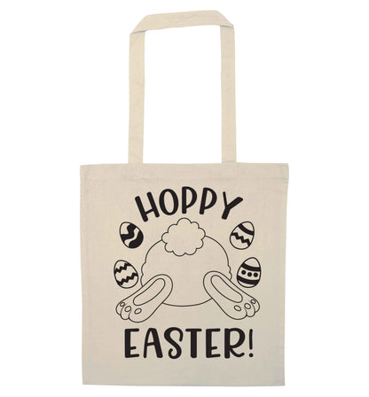 Hoppy Easter natural tote bag