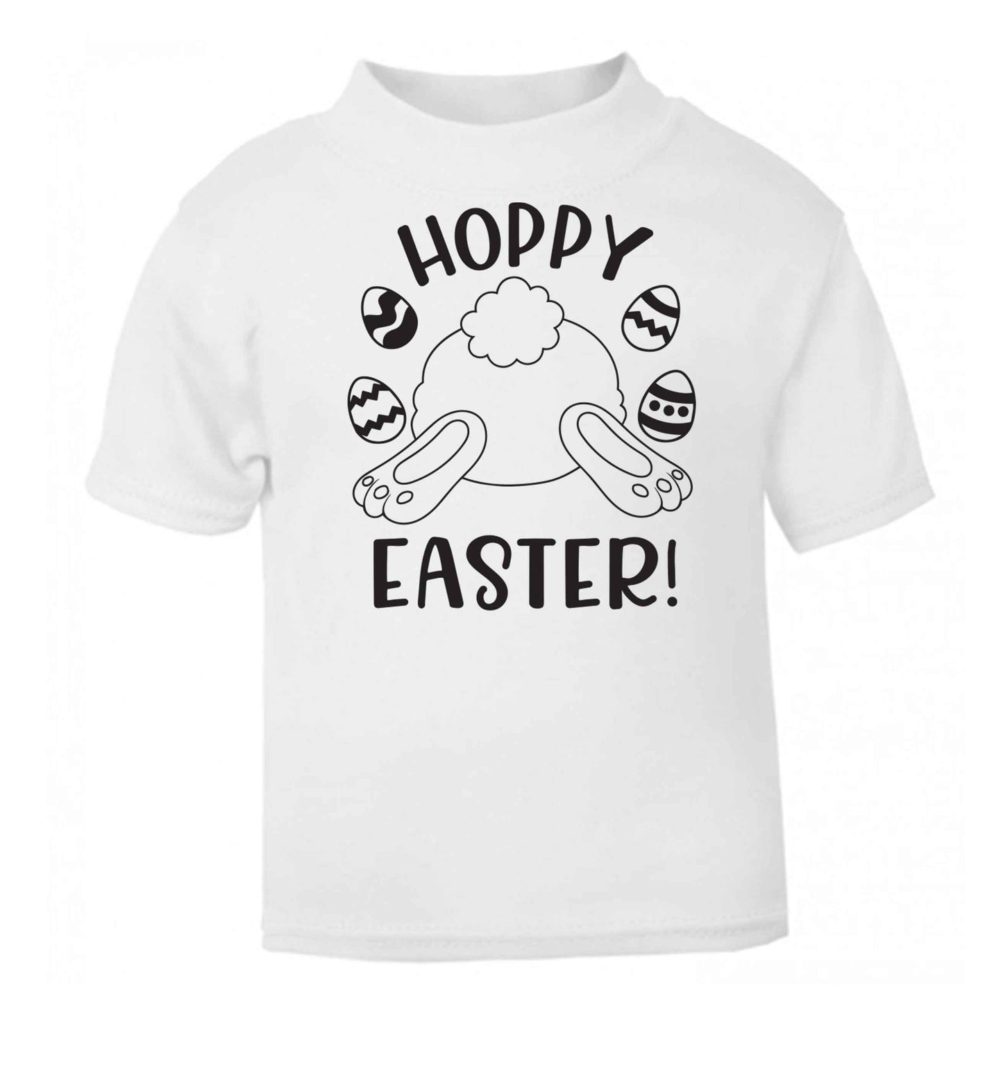 Hoppy Easter white baby toddler Tshirt 2 Years