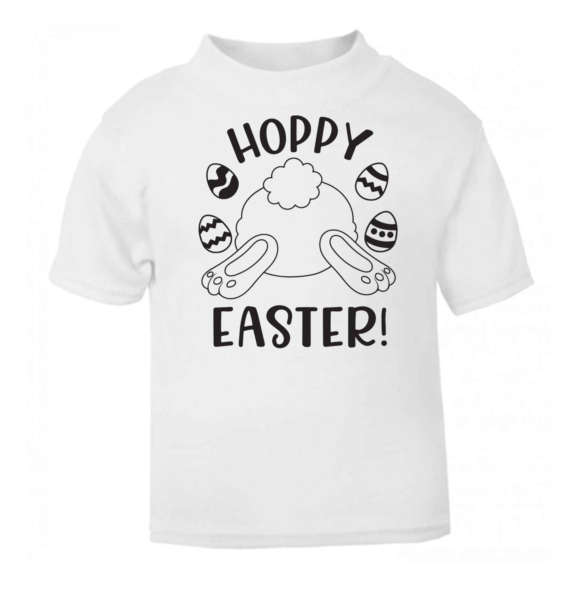 Hoppy Easter white baby toddler Tshirt 2 Years