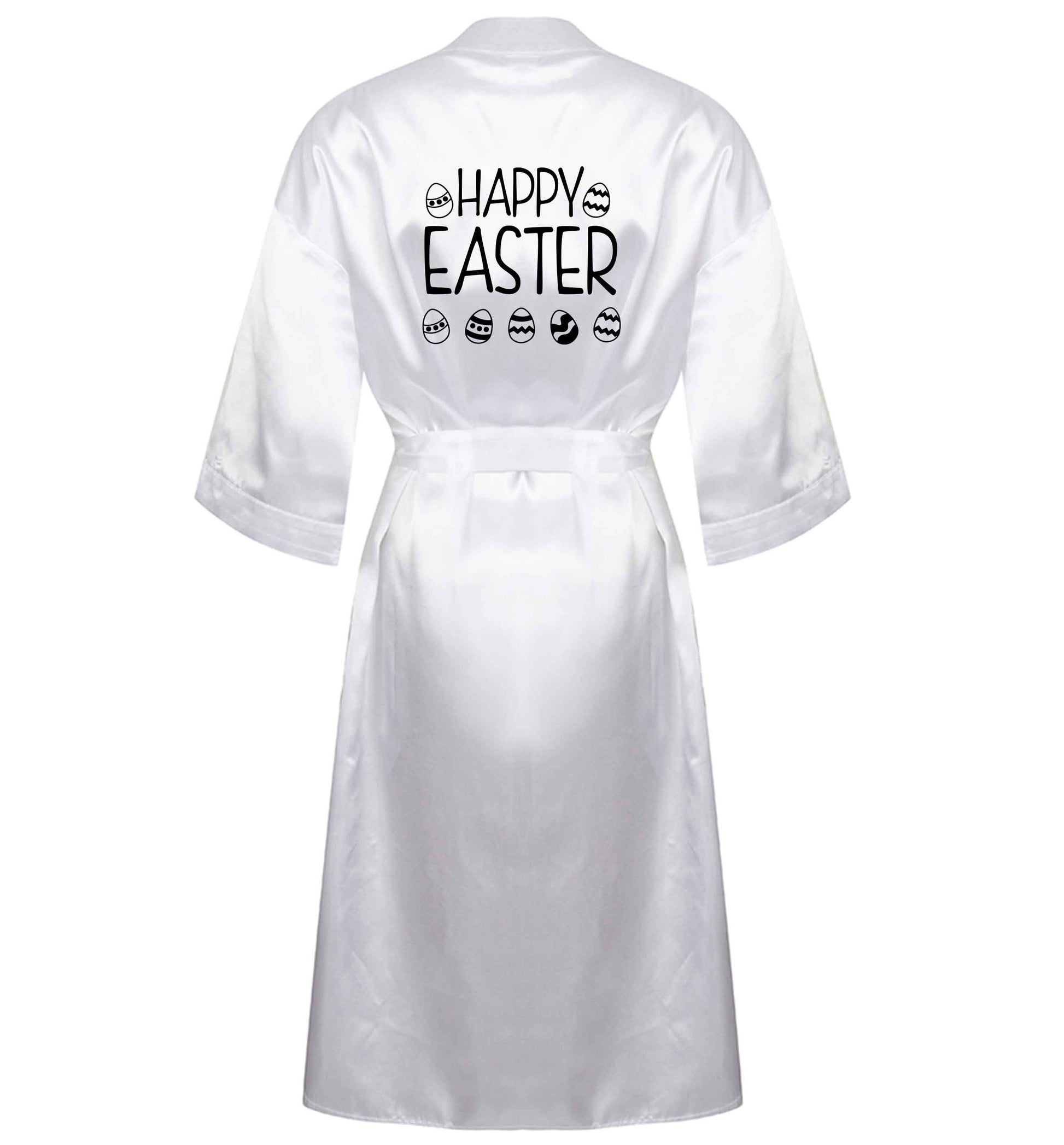 Happy Easter XL/XXL white ladies dressing gown size 16/18