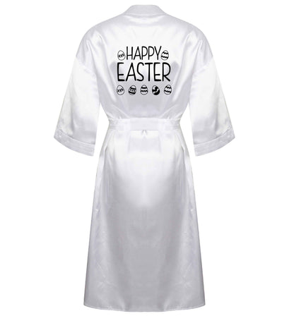 Happy Easter XL/XXL white ladies dressing gown size 16/18