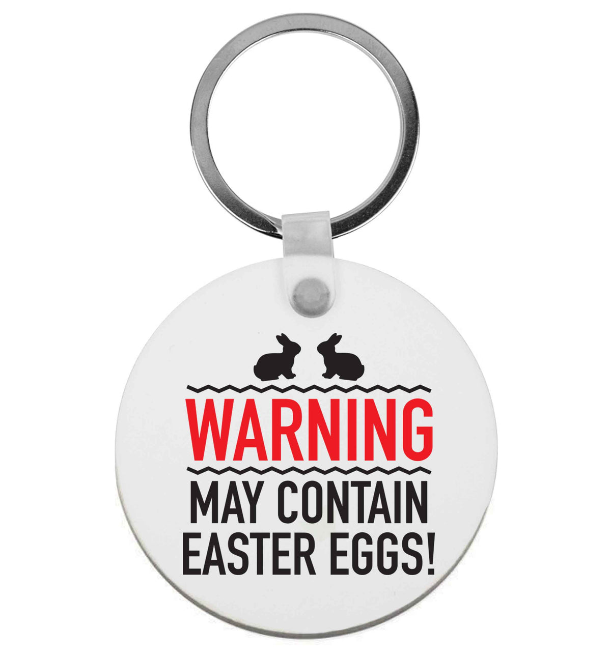 Warning may contain Easter eggs | Keyring