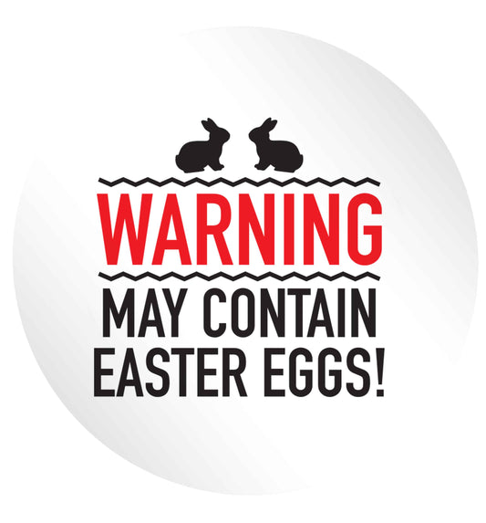 Warning may contain Easter eggs 24 @ 45mm matt circle stickers