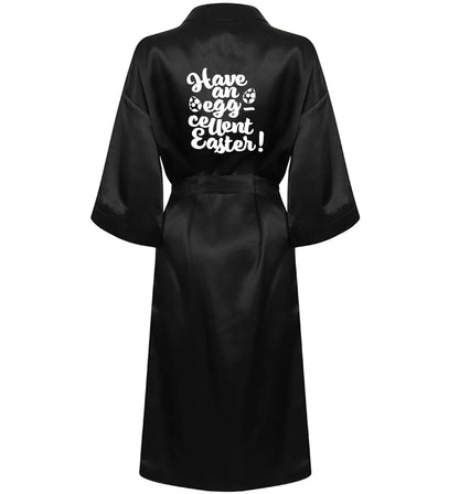 Have an eggcellent Easter XL/XXL black ladies dressing  gown size 16/18