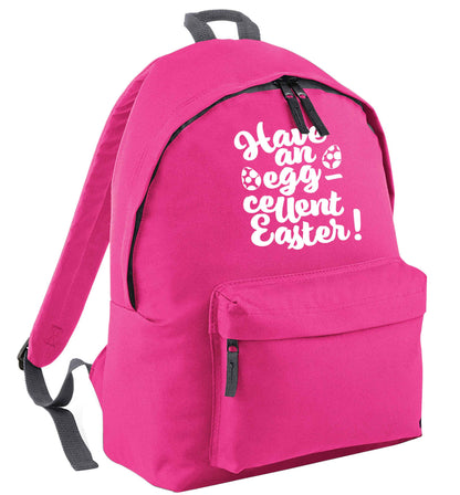 Have an eggcellent Easter pink adults backpack