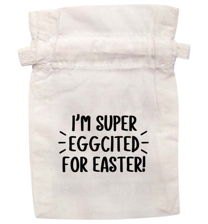 I'm super eggcited for Easter | XS - L | Pouch / Drawstring bag / Sack | Organic Cotton | Bulk discounts available!