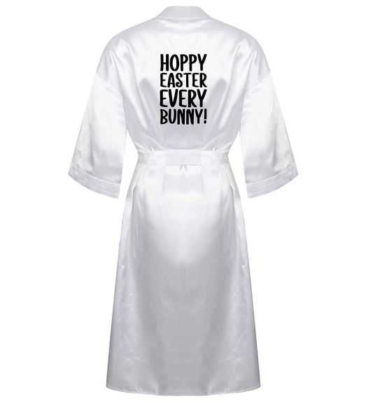 Hoppy Easter every bunny! XL/XXL white ladies dressing gown size 16/18