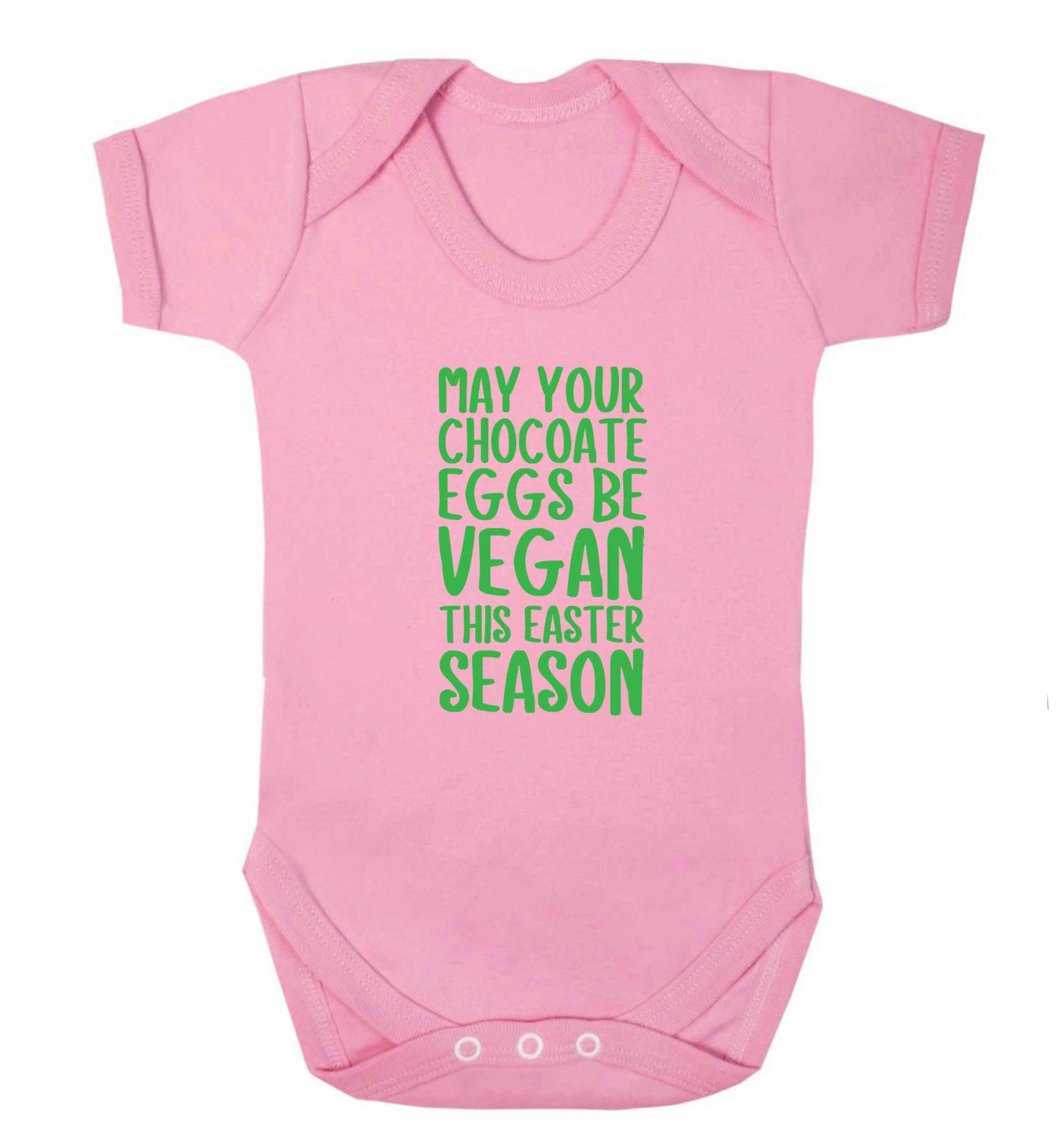Easter bunny approved! Vegans will love this easter themed baby vest pale pink 18-24 months