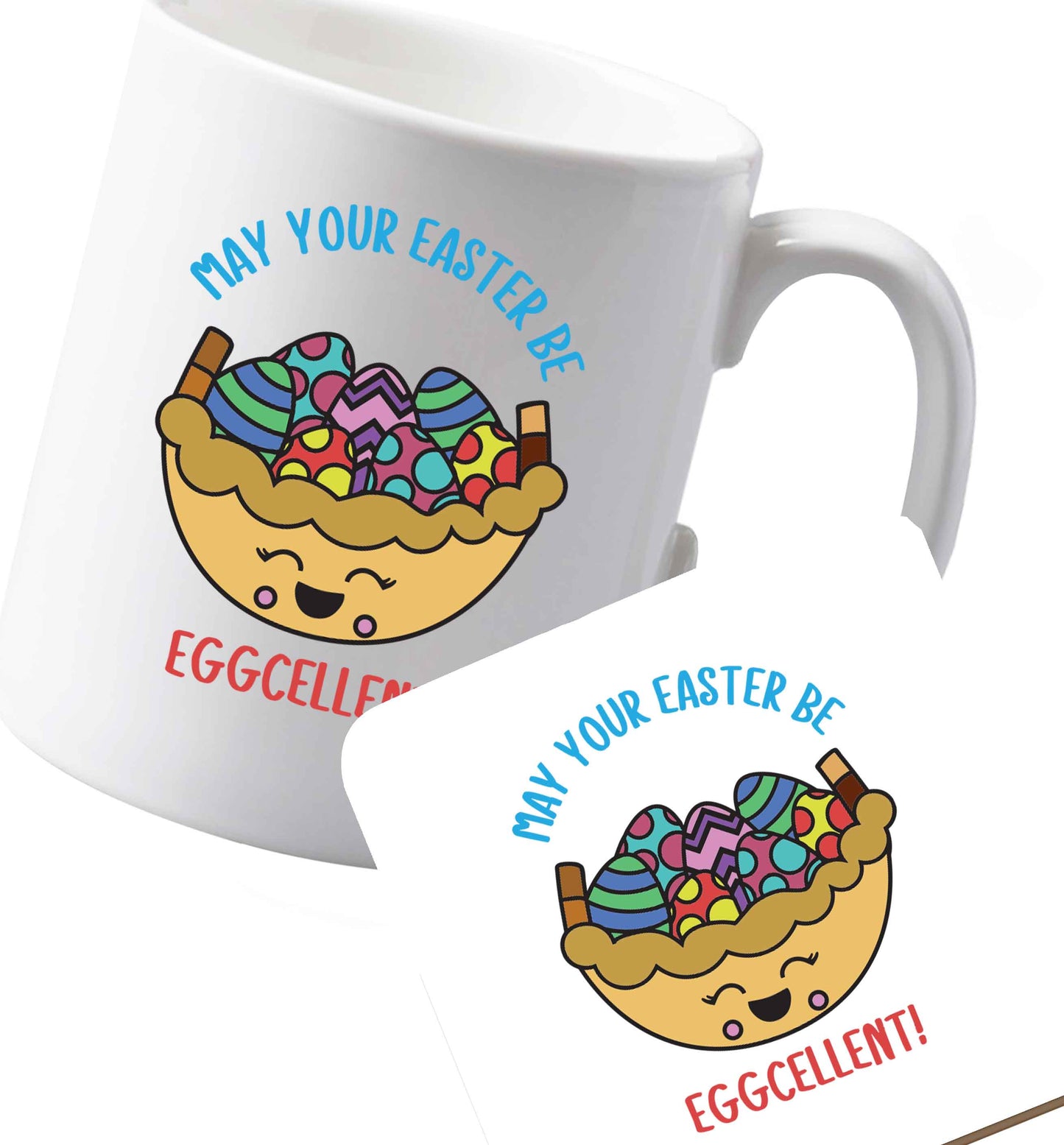 10 oz Ceramic mug and coaster Favourite Type Pan Pancake both sides