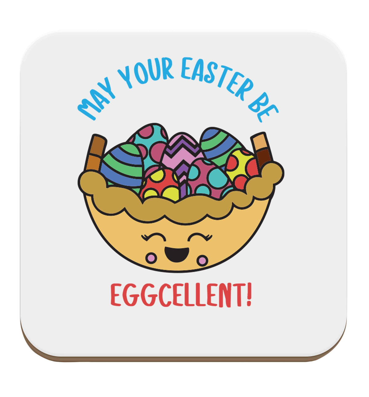 May your Easter be eggcellent set of four coasters