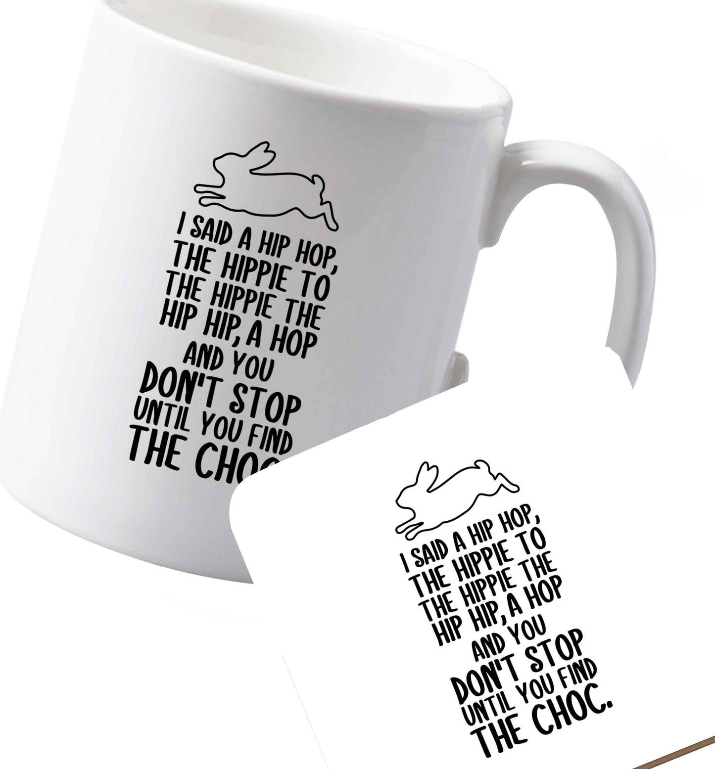 10 oz Ceramic mug and coaster Favourite Type Pan Pancake both sides