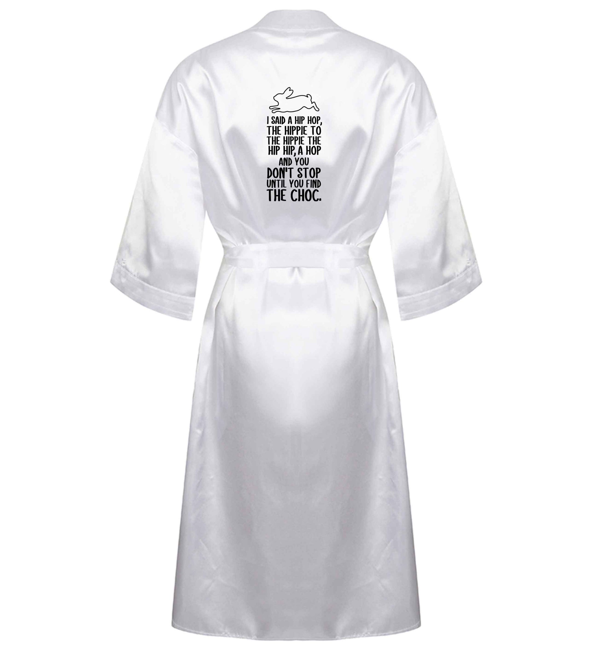 Don't stop until you find the choc XL/XXL white ladies dressing gown size 16/18