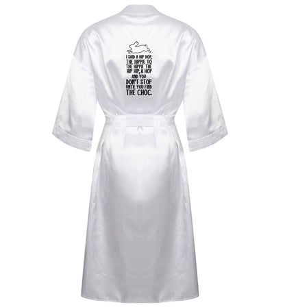 Don't stop until you find the choc XL/XXL white ladies dressing gown size 16/18