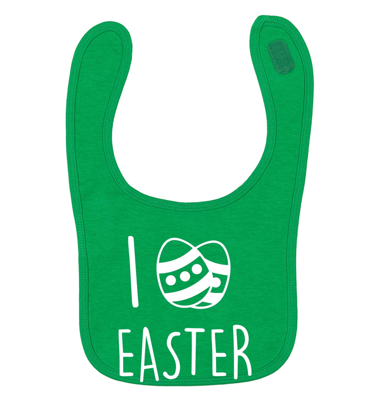 I love Easter green baby bib