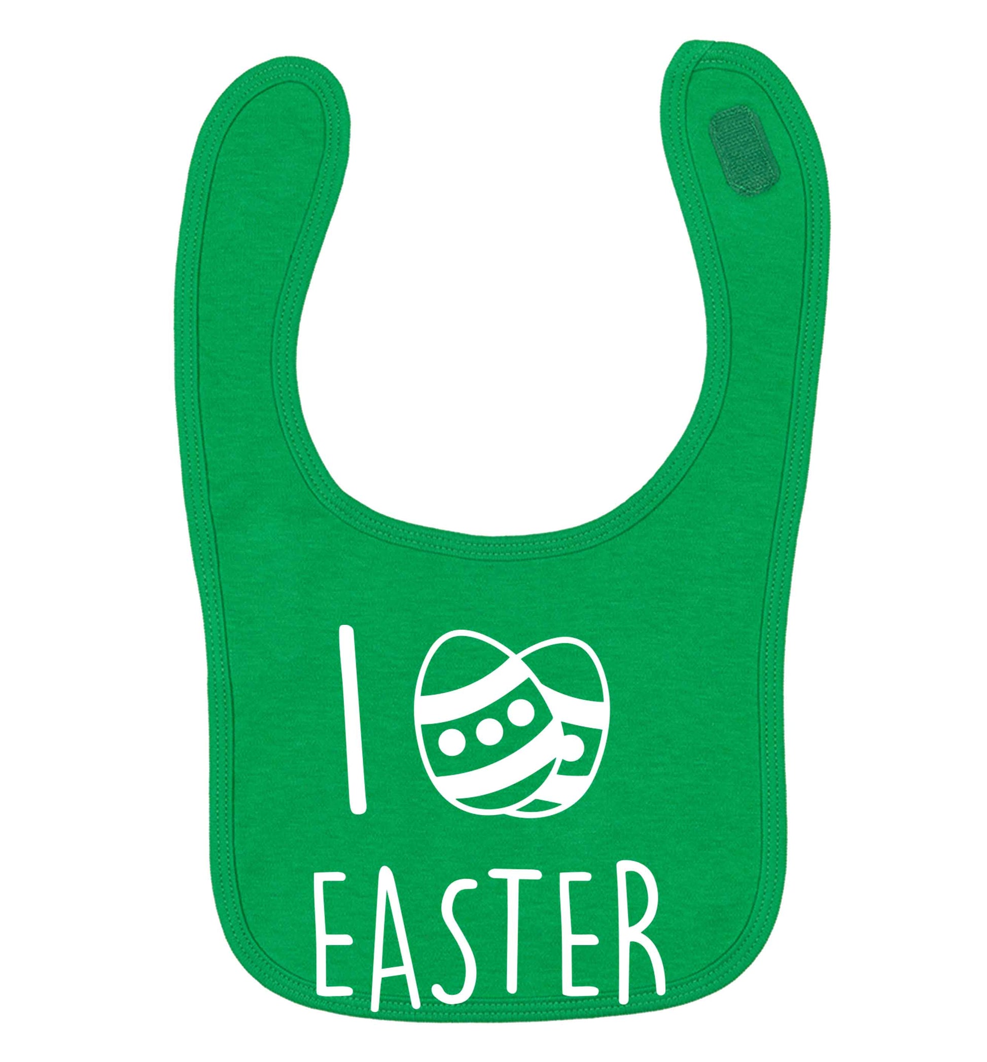 I love Easter green baby bib