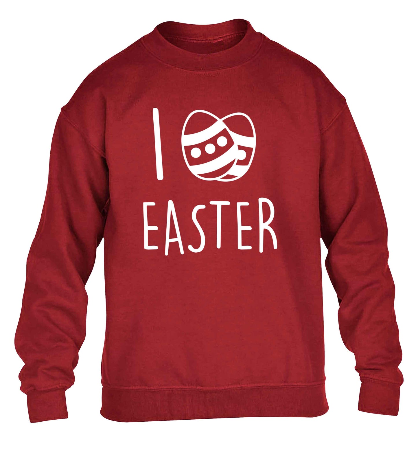 I love Easter children's grey sweater 12-13 Years